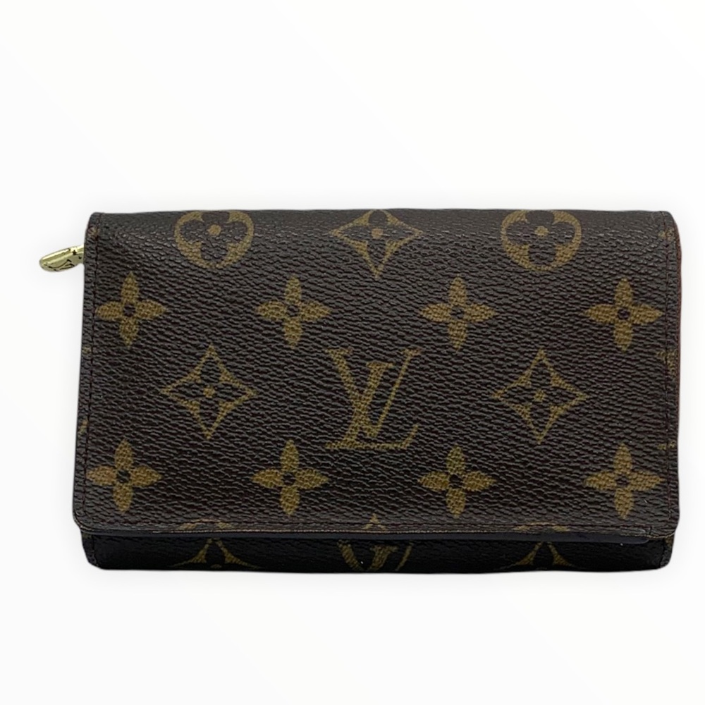 $4️⃣9️⃣5️⃣LOUIS VUITTON Monogram Tri-fold Zip Wallet